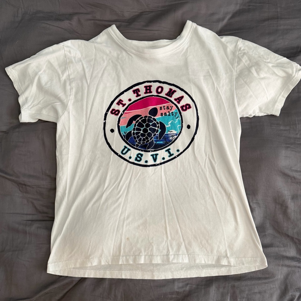 St. Thomas U.S.V.I. Womens White T-Shirt